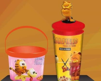 Cinemex este 30 de abril inicia la venta de la palomera infantil y vasos de Garfield; precio