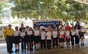 Día del niño en Villa Juárez, niñas y niños brillan de virtudes