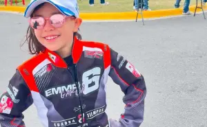 Emma García, de 7 años, quiere correr como el Checo Pérez en la Fórmula 1