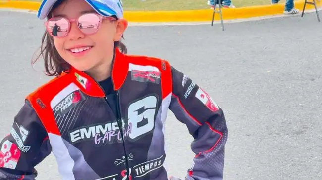 Emma García de 7 años, quiere ser piloto. Foto: Cortesía