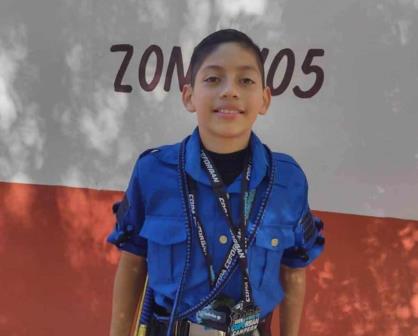 El niño Gabriel Eduardo forja su trayectoria como Comandante de Banda de Guerra en Culiacán