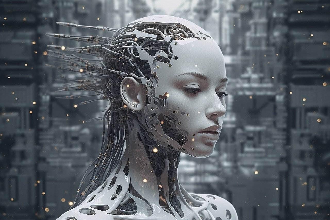 Robot humanoide creado con inteligencia artificial. Foto Pixabay