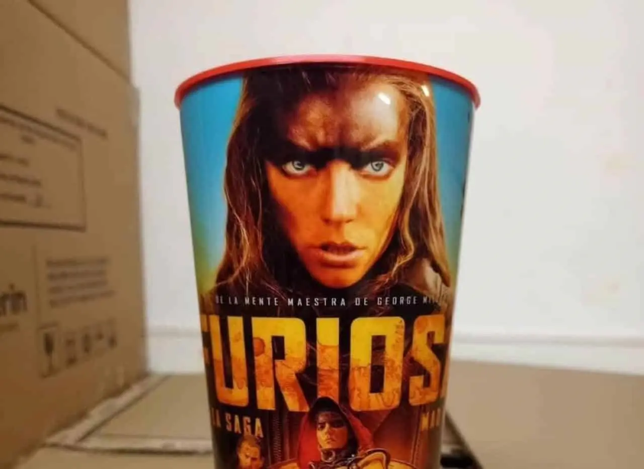 Cinemex ya tiene disponible el vaso de la película de Furiosa. Foto: Cortesía