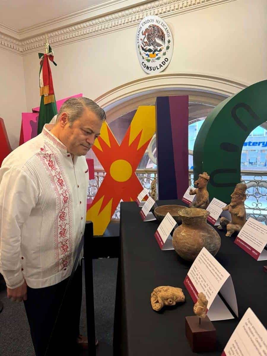 El Consulado de México en Filadelfia y el Centro Cultural Mexicano restituyen 22 piezas arqueológicas