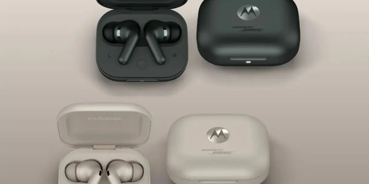 Los audífonos Motorola Moto Buds Plus salieron disponibles en dos colores; gris y negro. Foto: Cortesía