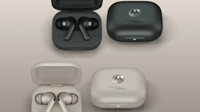 Los audífonos Motorola Moto Buds Plus salieron disponibles en dos colores; gris y negro. Foto: Cortesía