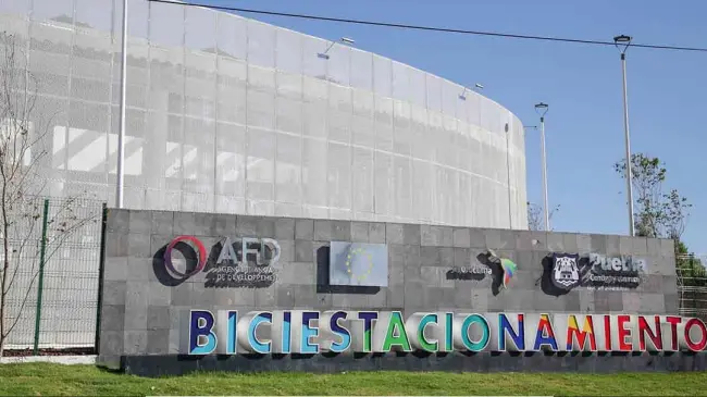 Biciestacionamiento en Puebla. Foto Lo de hoy Puebla