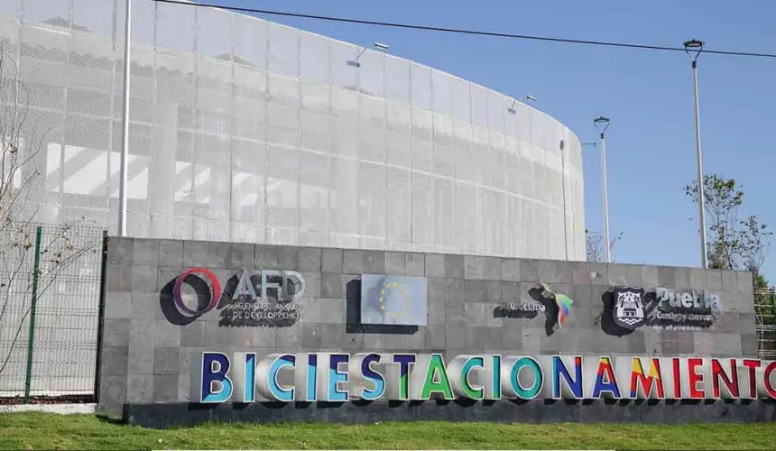 Biciestacionamiento en Puebla. Foto Lo de hoy Puebla