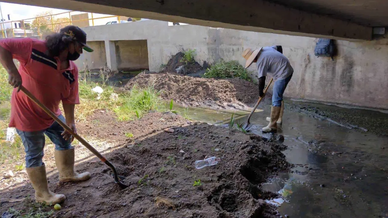 En Mazatlán se ha puesto en marcha un intenso programa de limpieza y desazolve de canales y arroyo para evitar inundaciones.