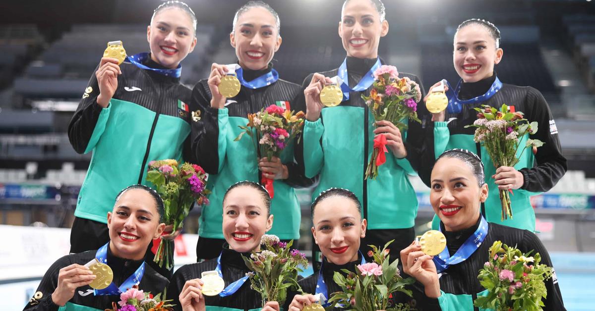 ¡Orgullo nacional! Selección mexicana de natación artística consigue oro en campeonato mundial