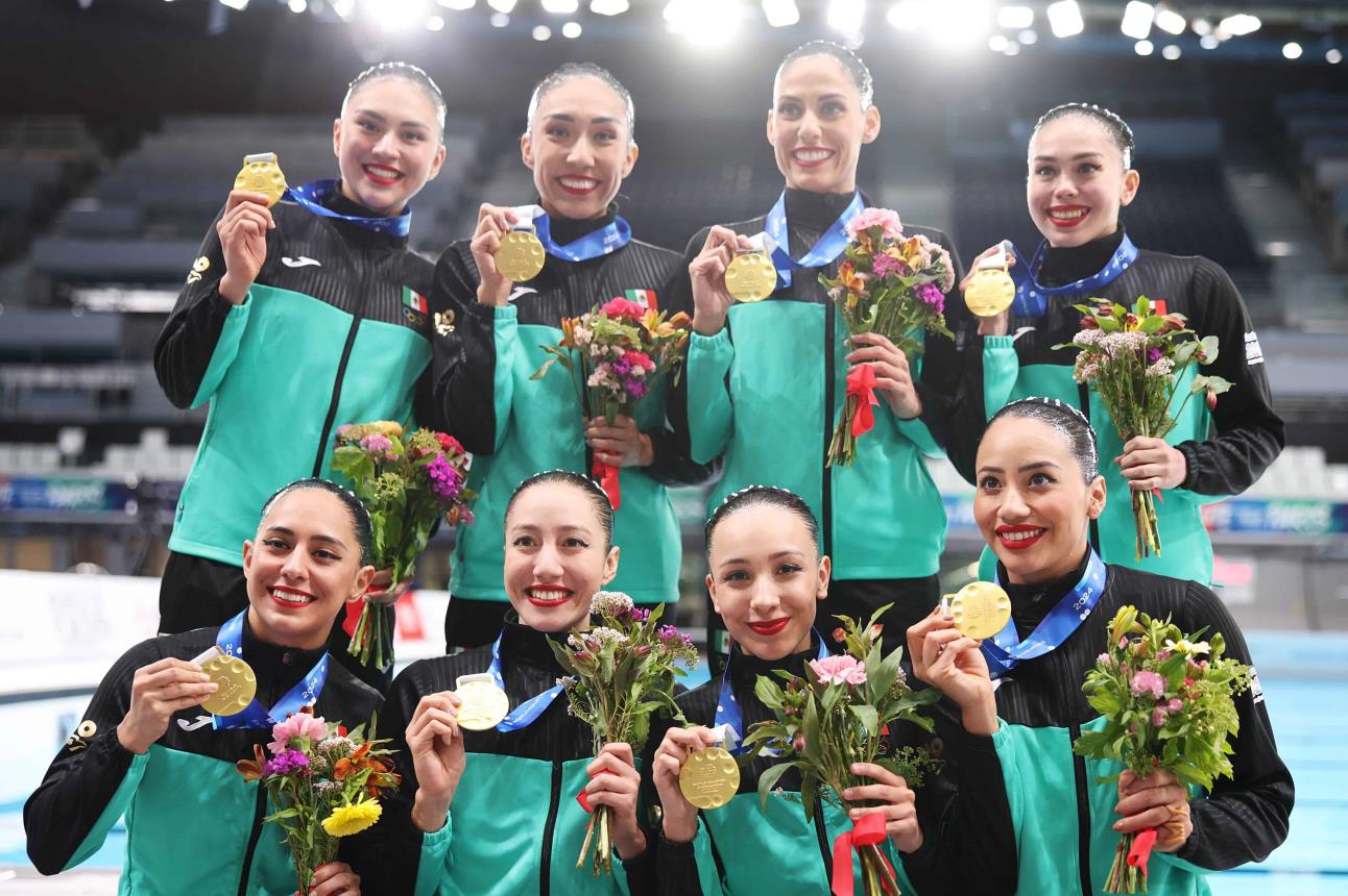 La selección mexicana de natación artística consigue oro gracias a innovadora corografía |Imagen: @WorldAquatics