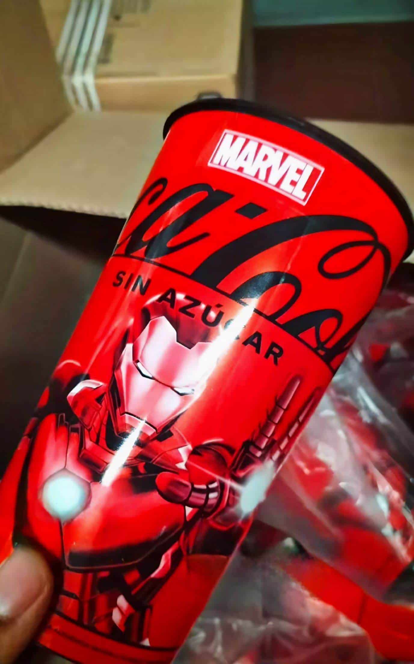 Precio de los vasos de Marvel en Cinépolis