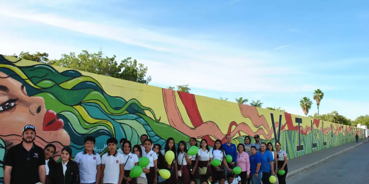 Mural de Villa Juárez, el más largo de Sinaloa