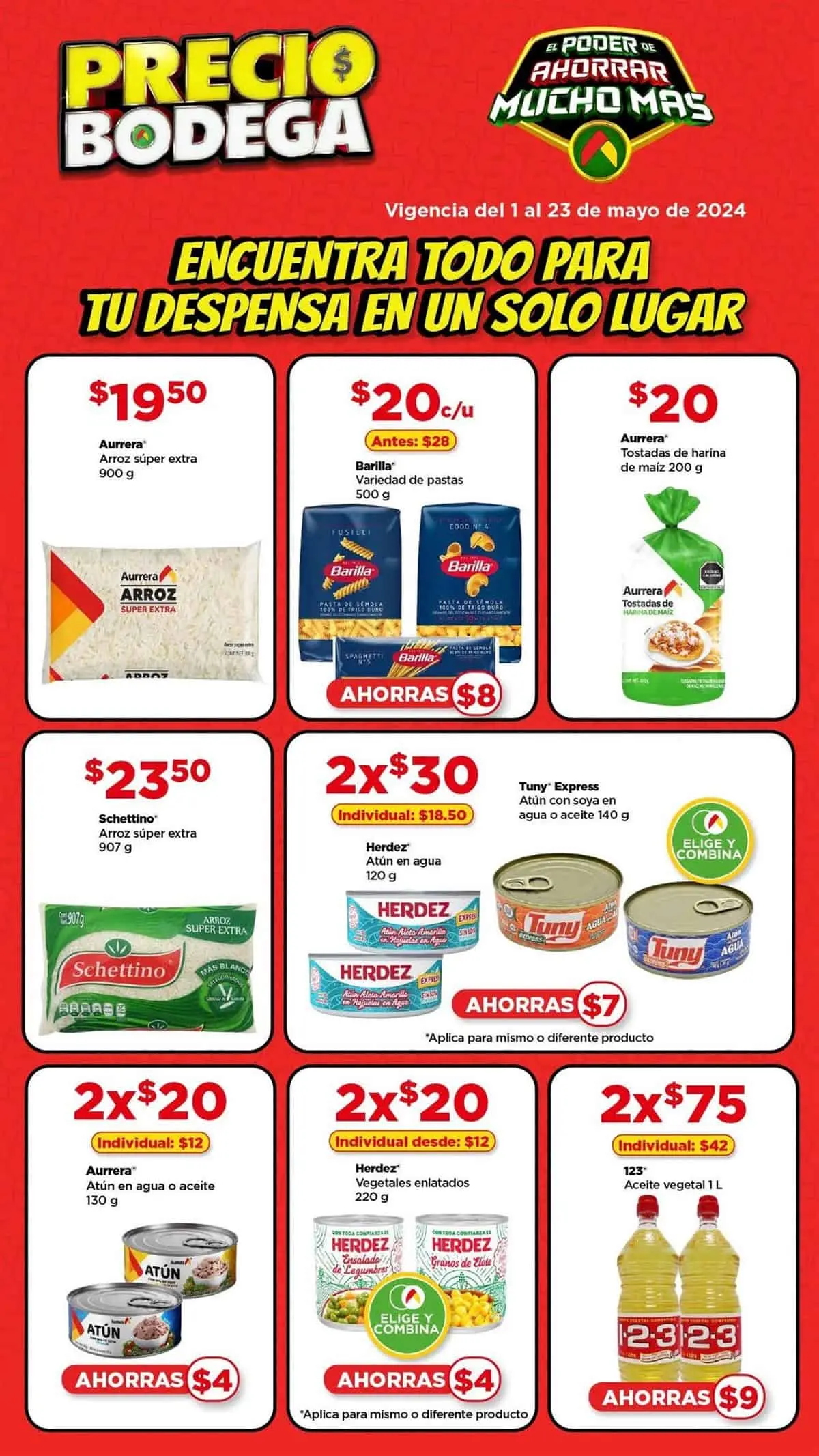 Más ofertas vigentes en Bodega Aurrera