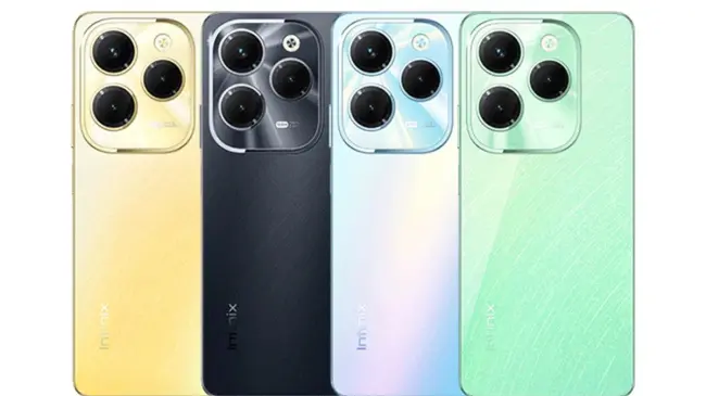 El Infinix Hot 40 está disponible en varios colores. Foto: Cortesía