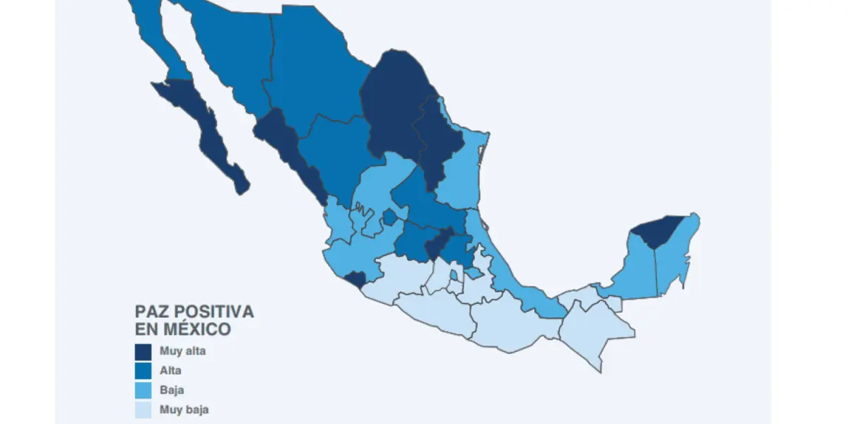 Sinaloa en los 5 estados con mayor Paz Positiva en México según el Instituto para la Economía y la Paz