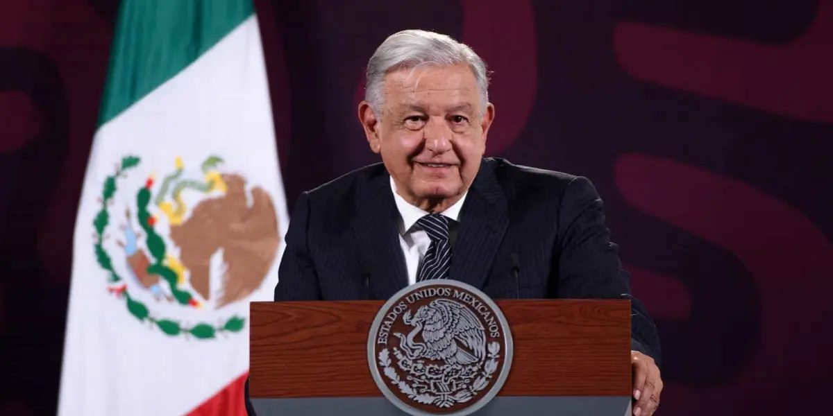 Andrés Manuel López Obrador, presidente de México, durante su conferencia de prensa de este 15 de mayo.