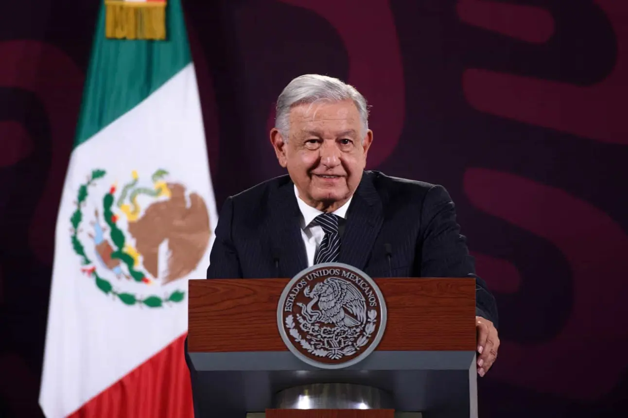 Andrés Manuel López Obrador, presidente de México, durante su conferencia de prensa de este 15 de mayo.