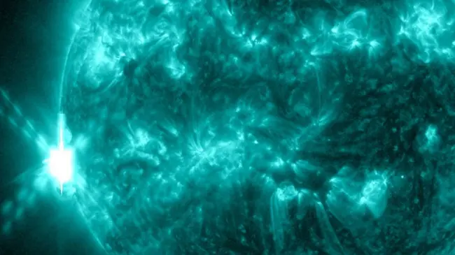 La NASA registró la llamarada solar más intensa en los últimos años. Foto: NASA