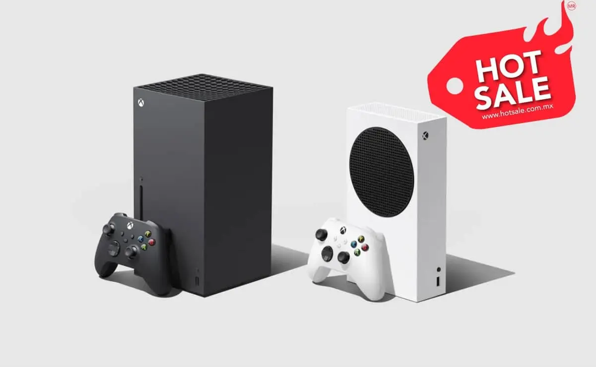 La Xbox Series X a la izquierda, y la Xbox Series S a la derecha. Foto: Microsoft