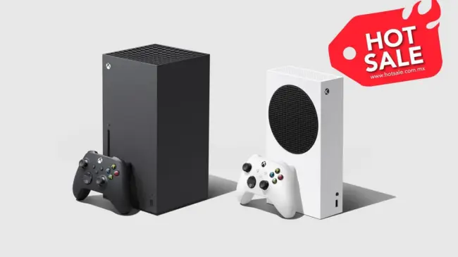 La Xbox Series X a la izquierda, y la Xbox Series S a la derecha. Foto: Microsoft