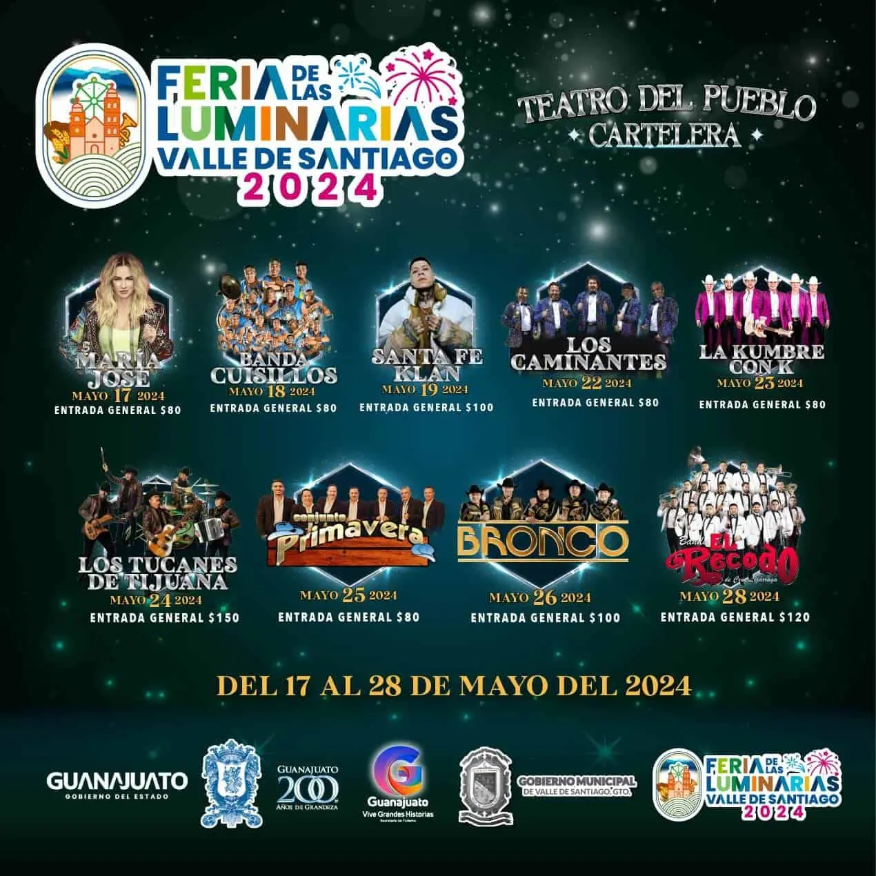 Afina tu garganta para disfrutar de los conciertos de la Feria de las Luminarias. Foto gobierno de Guanajuato