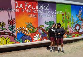 Esto significa el mural que hicieron estudiantes de la Secundaria 97 de Villa Juárez