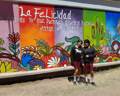 Esto significa el mural que hicieron estudiantes de la Secundaria 97 de Villa Juárez