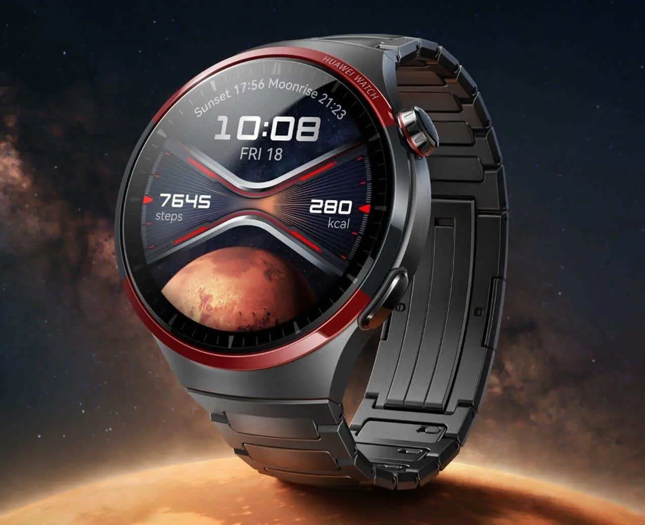Huawei Watch4 Pro, edición especial, incluye pantalla de lujo de cristal de zafiro. Foto: Cortesía