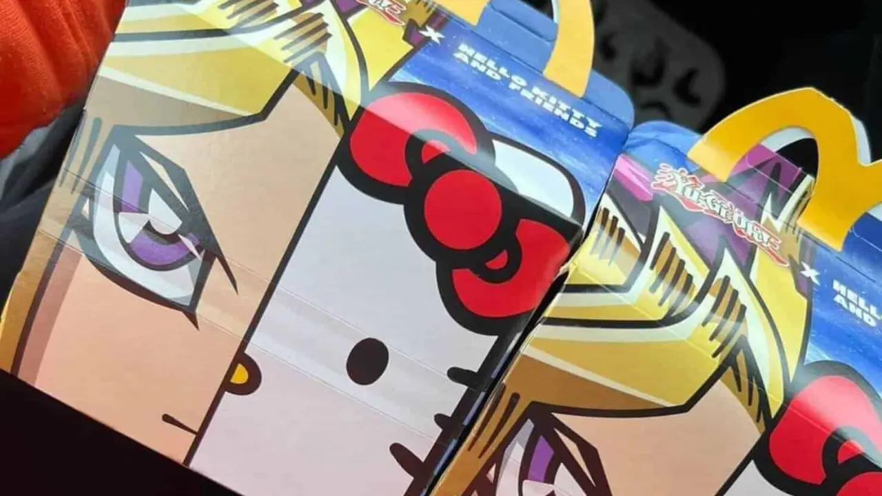 La Cajita Feliz de Hello Kitty x Yu-Gi-Oh! que tendrá disponible McDonalds, desde hace varias semanas se había filtrado. Foto: Cortesía