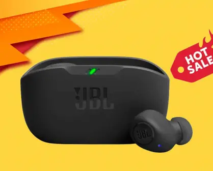 Hot Sale; Audífonos JBL Vibe Buds en oferta en Amazon; 32 horas de reproducción