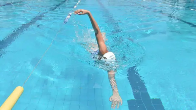 Hay clases de natación disponibles en la Alberca Olímica de Los Mochis. Foto: Cortesía