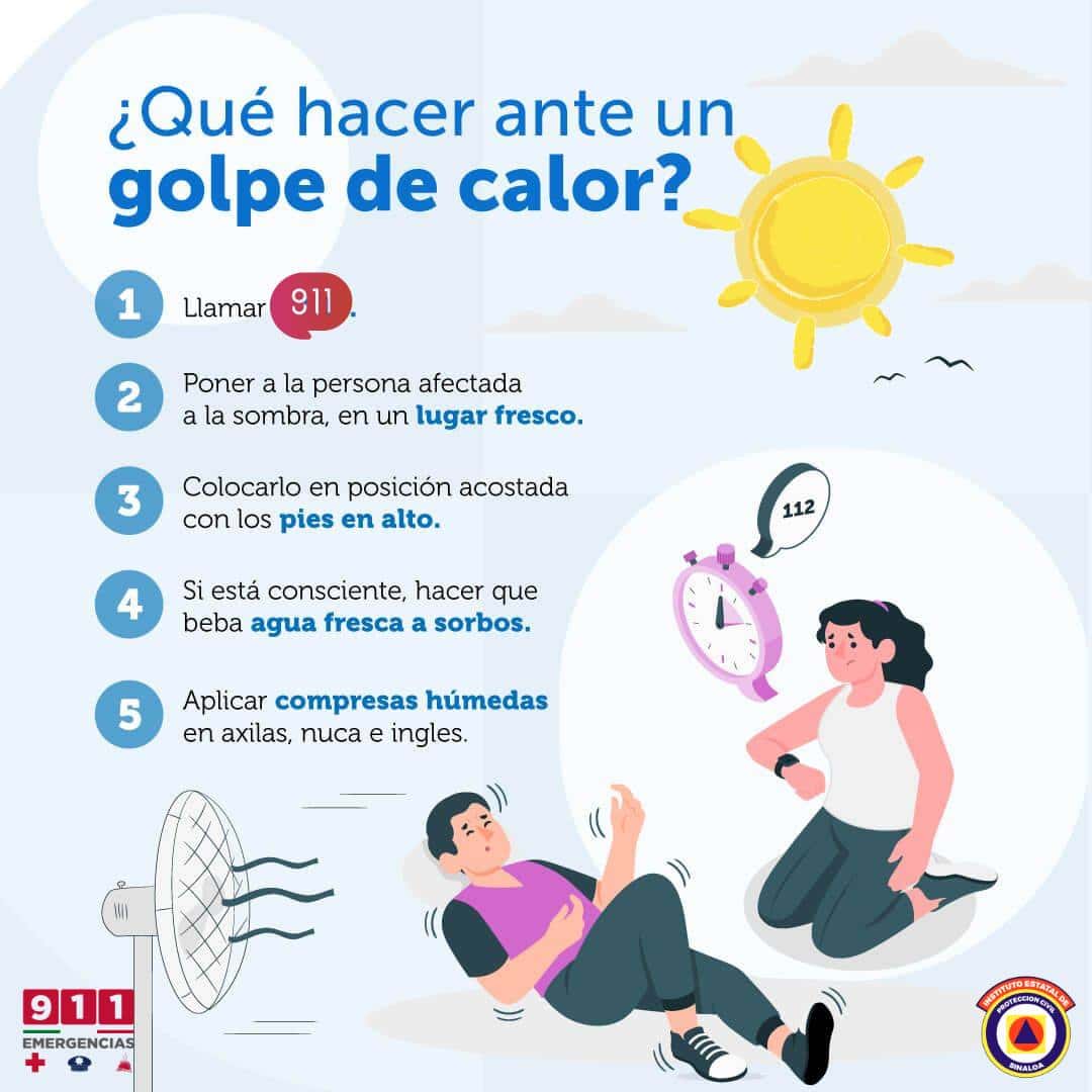 Qué hacer en caso de un golpe de calor