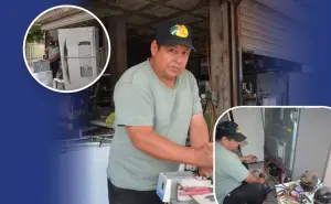 José encontró refrigerio a su vida reparando aparatos electrodomésticos en Culiacán