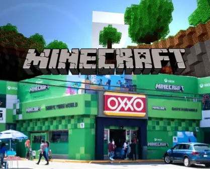 ¡Como si fuera del juego! Oxxo de Minecraft se instala en la CDMX; Así puedes visitarlo