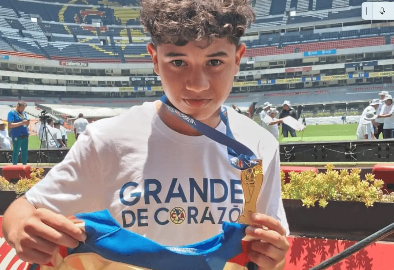 Luis Alberto Castañeda Galán, es un orgulloso futbolista de Culiacán en ascenso. Foto; Cortesía.