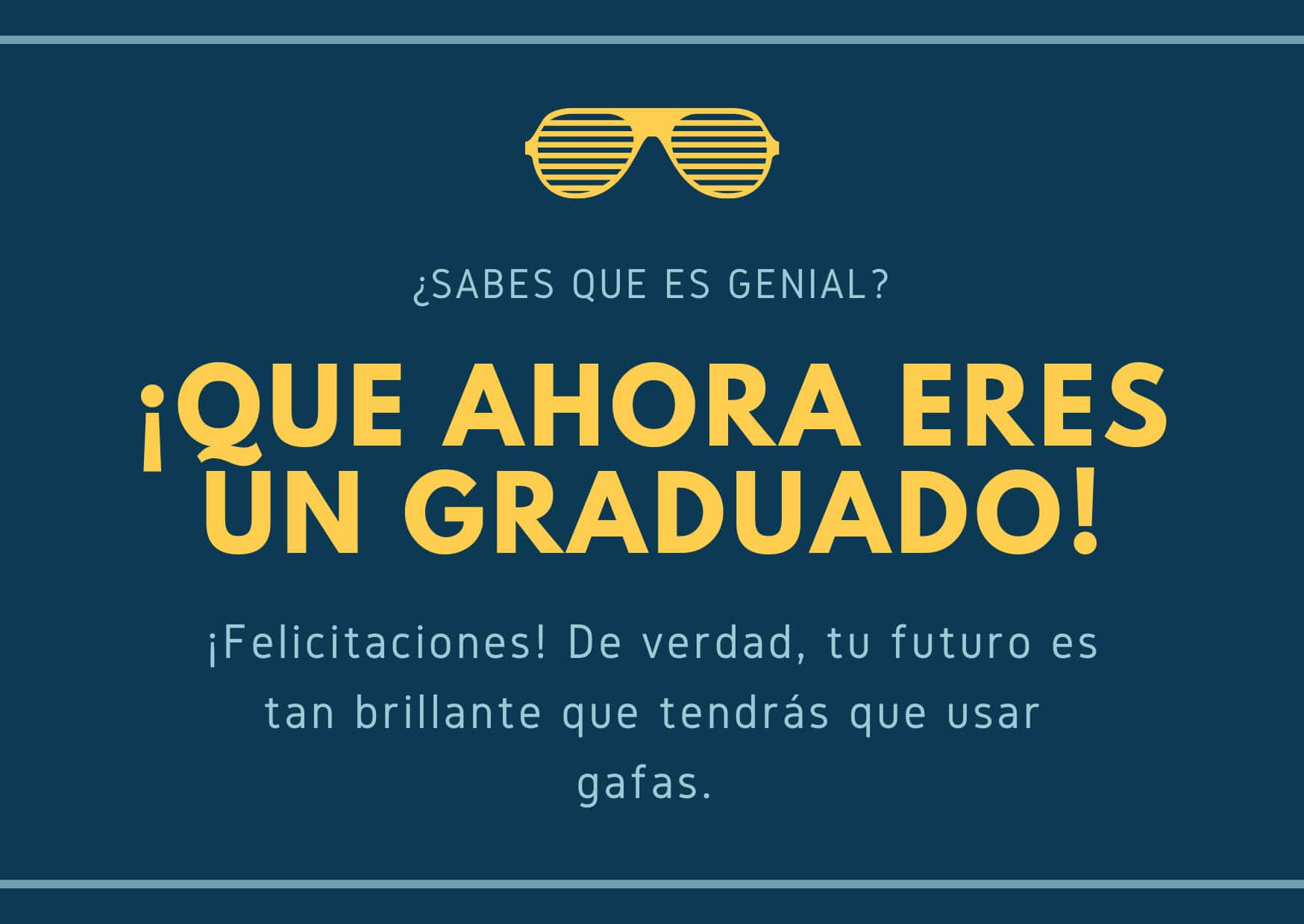 Dedica un mensaje a un graduado