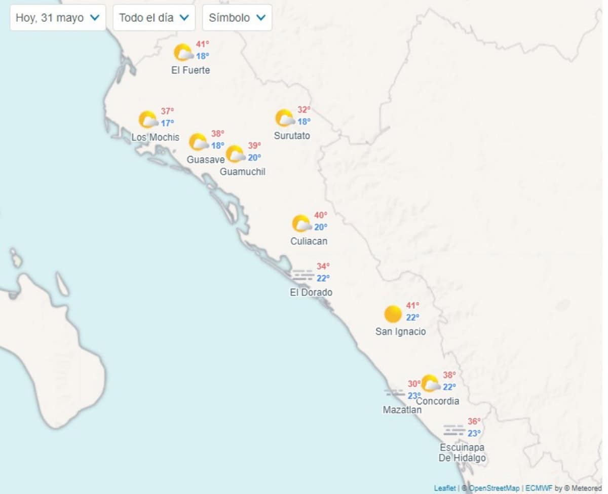 Clima en Sinaloa: la tercera onda de calor sigue haciendo de las suyas