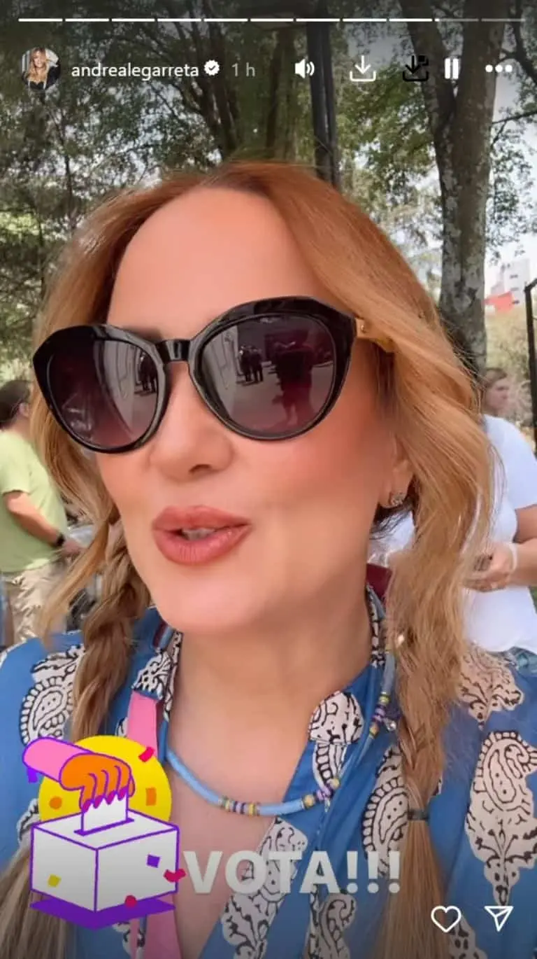 Andrea Legarreta pidió a sus fans votar | Imagen: Instagram