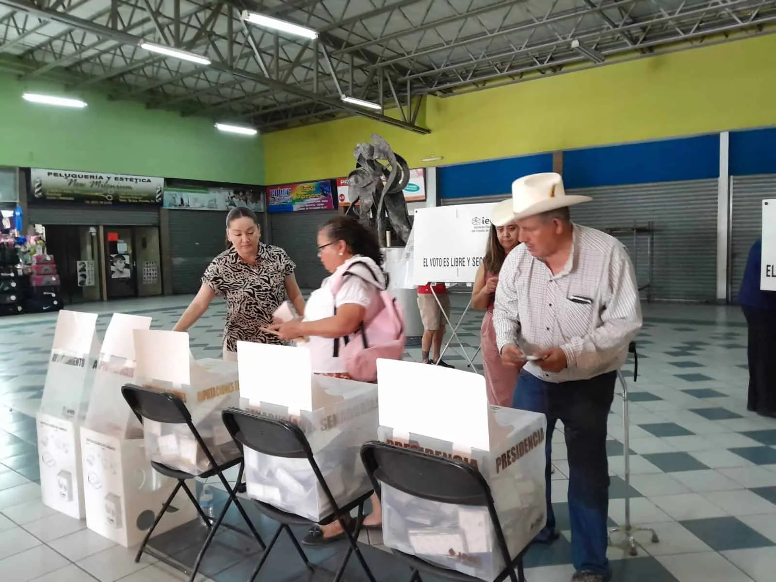 Músico de Parral. Primero votar en casilla especial y luego cantar en festejo especial