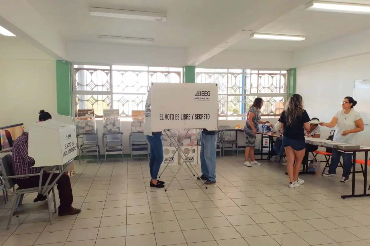 La población de Guanajuato este domingo salió a votar por su próximo gobernador. Foto: Cortesía