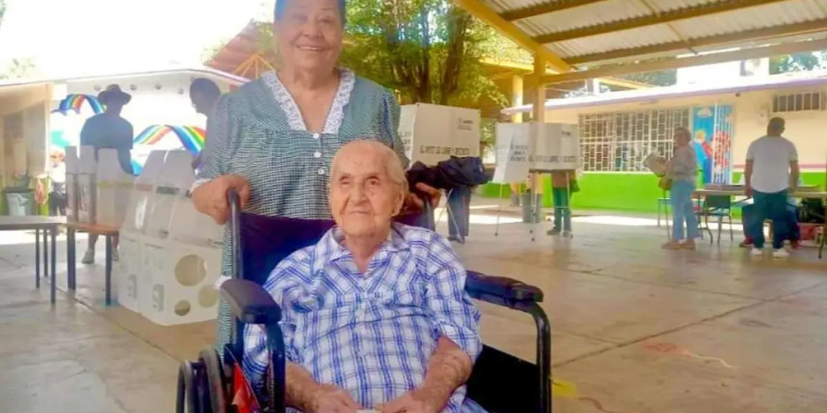 Rosario, con casi un siglo de vida, cumplió y  fue a votar en Culiacán, Sinaloa.