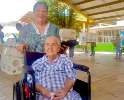 Rosario, con casi un siglo de vida, cumplió y fue a votar en Culiacán, Sinaloa