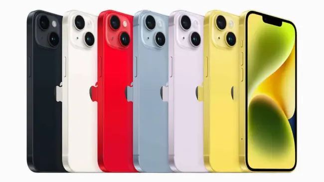El iPhone 14 cuenta con un diseño elegante y ligero. Foto: Apple