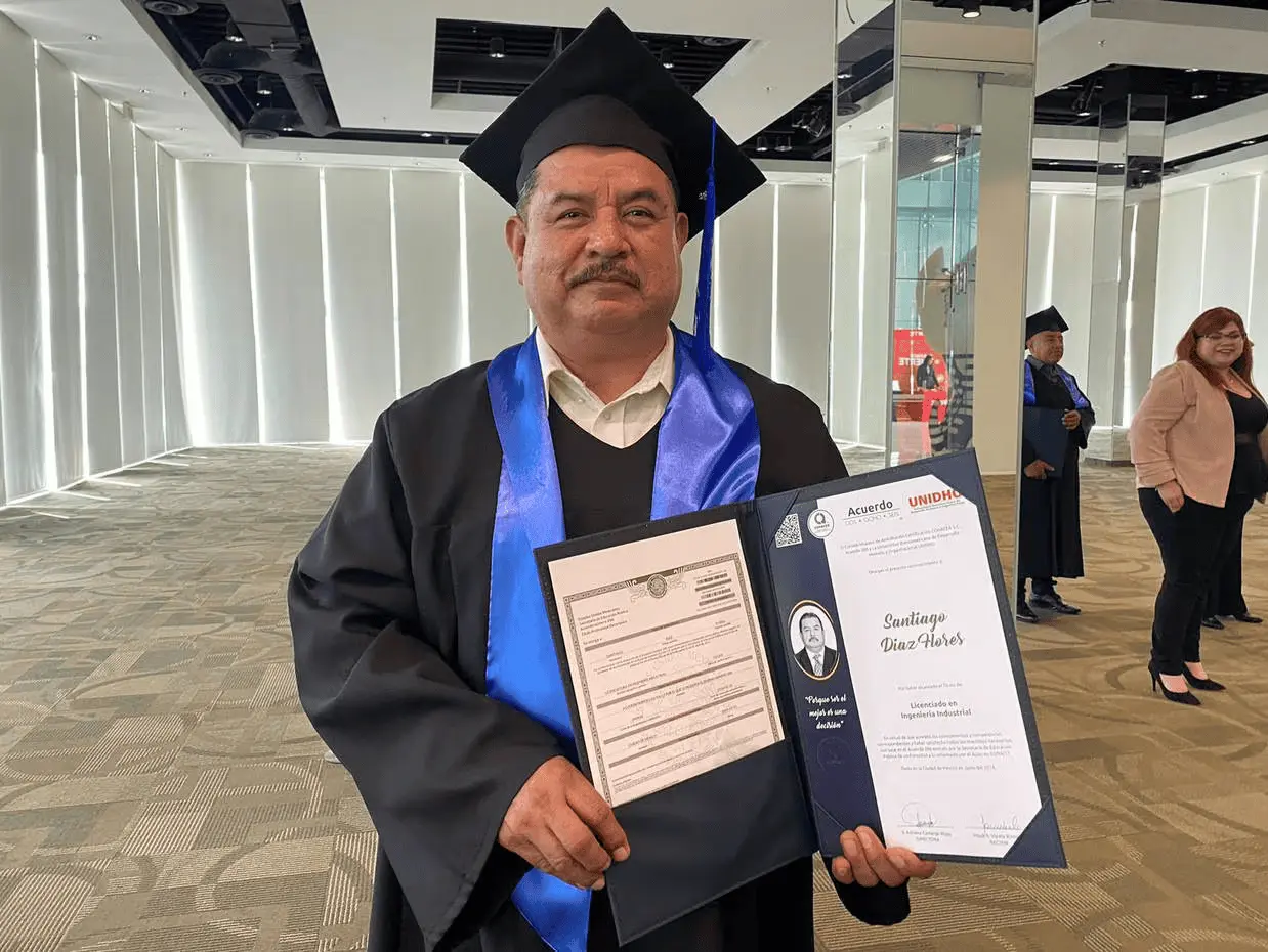 Santiago Díaz Flores trabajó durante 14 años en mantenimiento. Foto: Cortesía