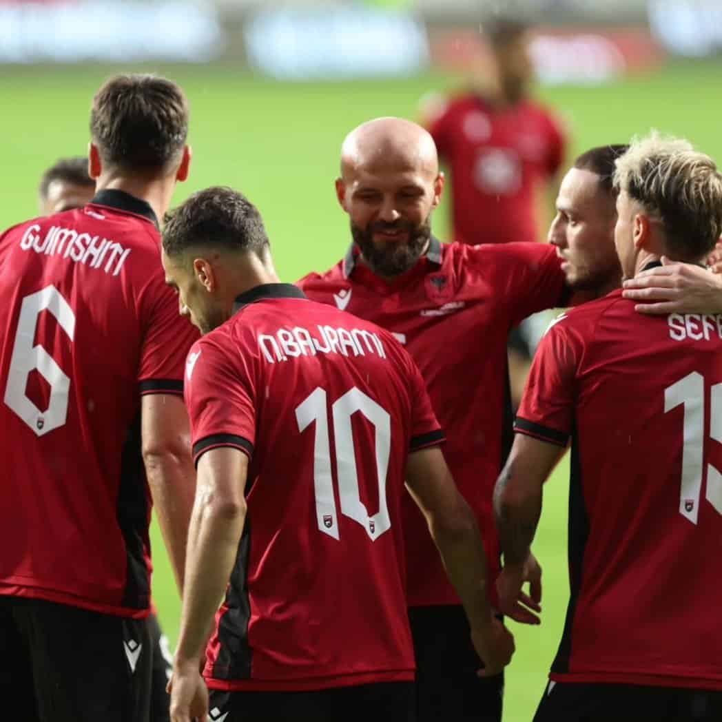 Albania viene de vencer a Azerbaiyán | Imagen: @FSHForg