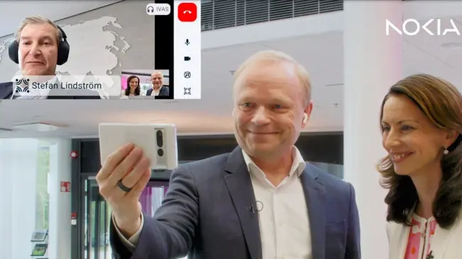 Nokia consigue la primera llamada telefónica ‘inmersiva’. Foto: Cortesía Nokia