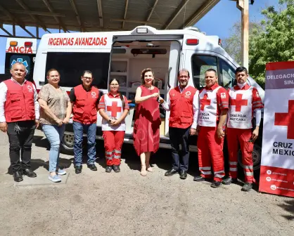 Entrega Secretaría de Salud de Sinaloa una ambulancia a Cruz Roja Mexicana