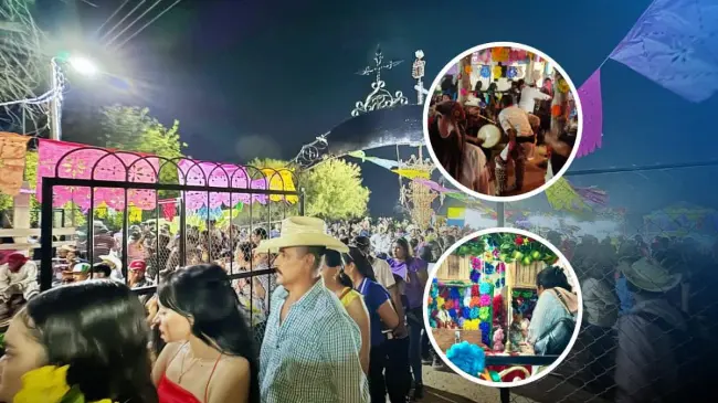 Cientos de personas asisten a la fiesta de San Antonio, en Los Capomos. Foto: Cortesía