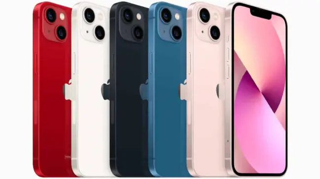 El iPhone 13 Mini está disponible en varios colores. Foto: Apple